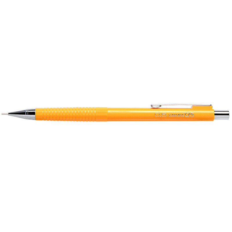 Sakura break proof movable pencil xs-125#4 0.5mm yellow office cartoon hand drawn writing shock proof refill break proof [imported from Japan]
