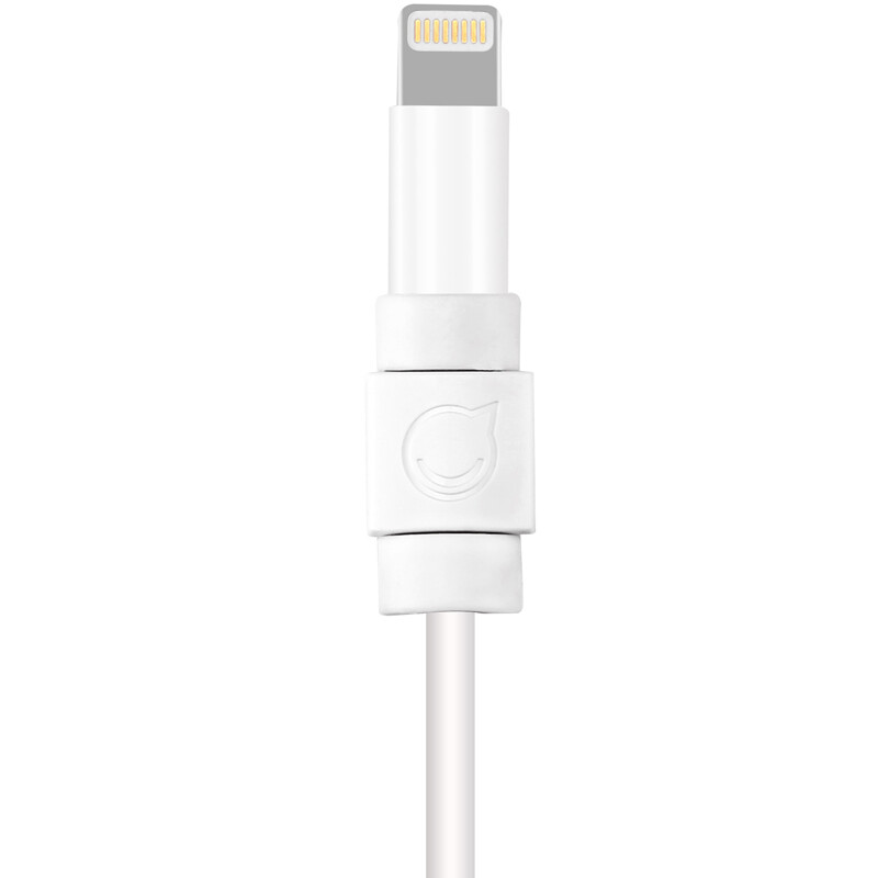 Lvlian Apple original data cable protective cover charging wire net tail anti break protector is suitable for iPhone 5 / 5S / 5C / SE / 6 / 6S / 6S plus / 7 / 7plus 40705 white