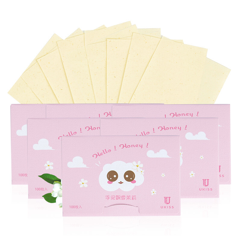 Ukiss jasmine fragrance oil absorbing facial paper 100 pieces (oil absorbing paper for oil control)