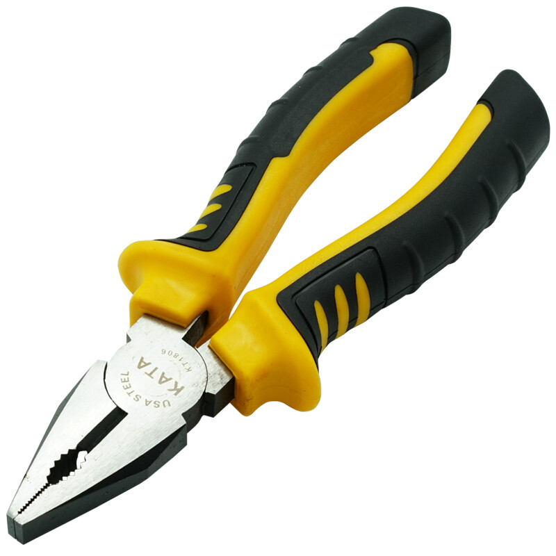 Kata pliers, wire pliers, 6-inch flat jaw vice, kerchief pliers, electrician wire break pliers, clamping tool blackening, rust prevention kt1806