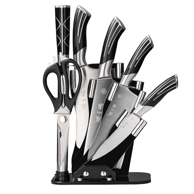 Zhang Koizumi peacock tail series stainless steel seven piece cutter set kitchen knife set d30150100