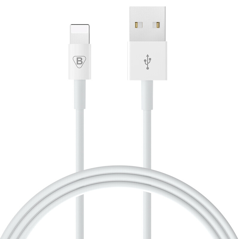 Biaze Apple data cable 8 / 7 / 6 mobile phone charger cable power cable 1.2m white supports iphone5 / 6S / 7 plus / 8 / X / new iPad Air Mini K15