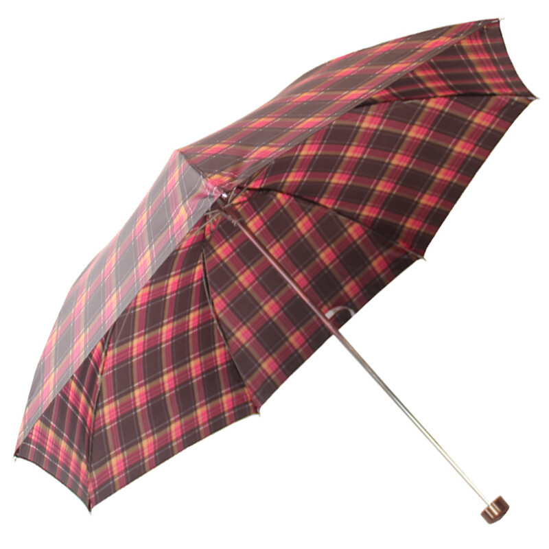 Paradise umbrella Scottish style lattice three fold steel umbrella sunny umbrella Red Navy 339s
