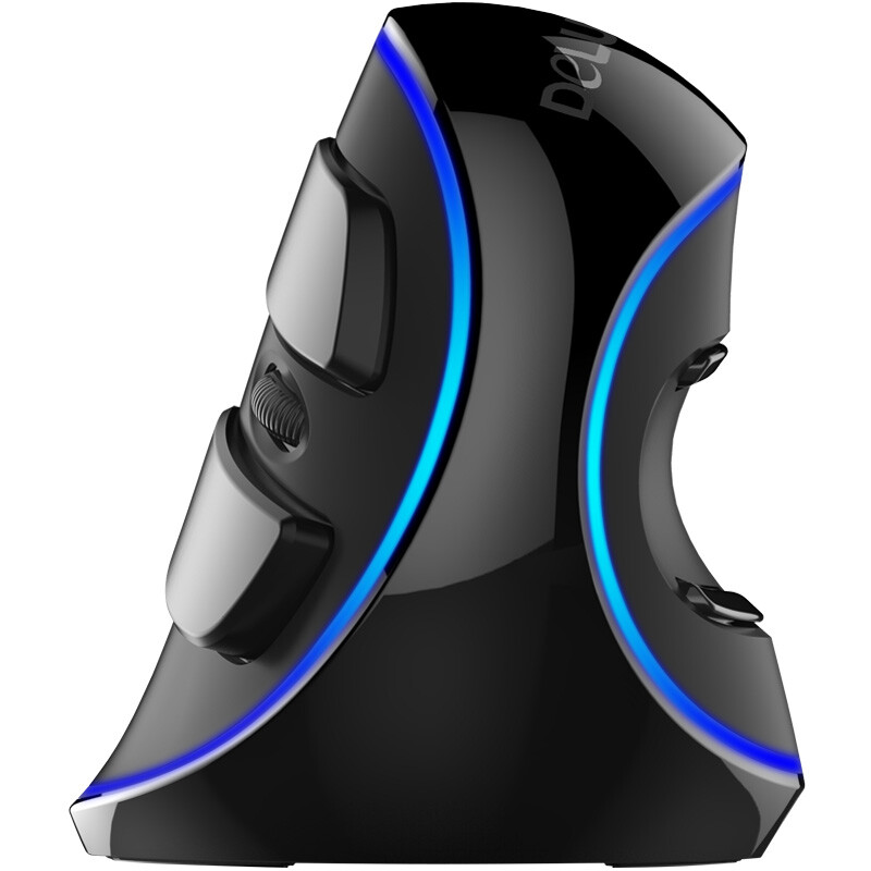 Delux m618plus wired photoelectric game office vertical mouse monochrome Blu ray Standard Edition