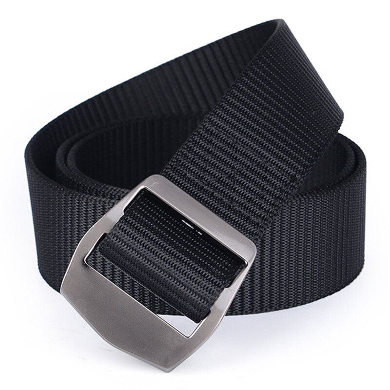 JEVI outdoor belt men's outdoor sports belt military fan tactical belt canvas quick drying nylon titanium black yd-3155 black length 120cm