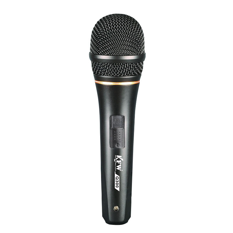 KfW q300 dynamic microphone family KTV singing karaoke conference speech special wired microphone all metal loss prevention