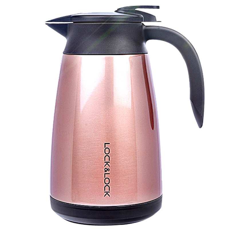 Lekou lekou large capacity thermos bottle domestic thermos hot water bottle Stainless steel thermos cup cold pot office coffee pot lhc1433gpk rose gold 1.5L