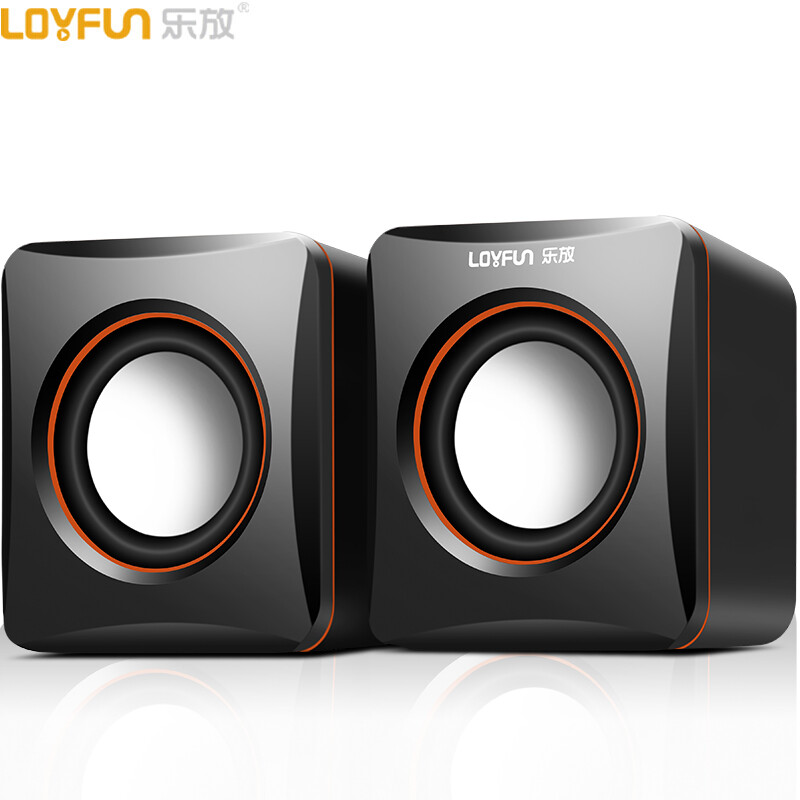 Loyfun lf-701 2.0 channel mini audio USB computer desktop audio by wire notebook audio (black)
