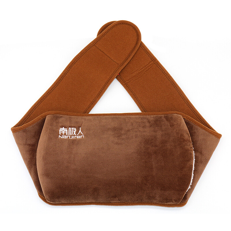 Antarctica charging warm belt has been injected with water heating waist treasure Plush protective belt breathable warm belt all season general warm belt for men and women coffee color