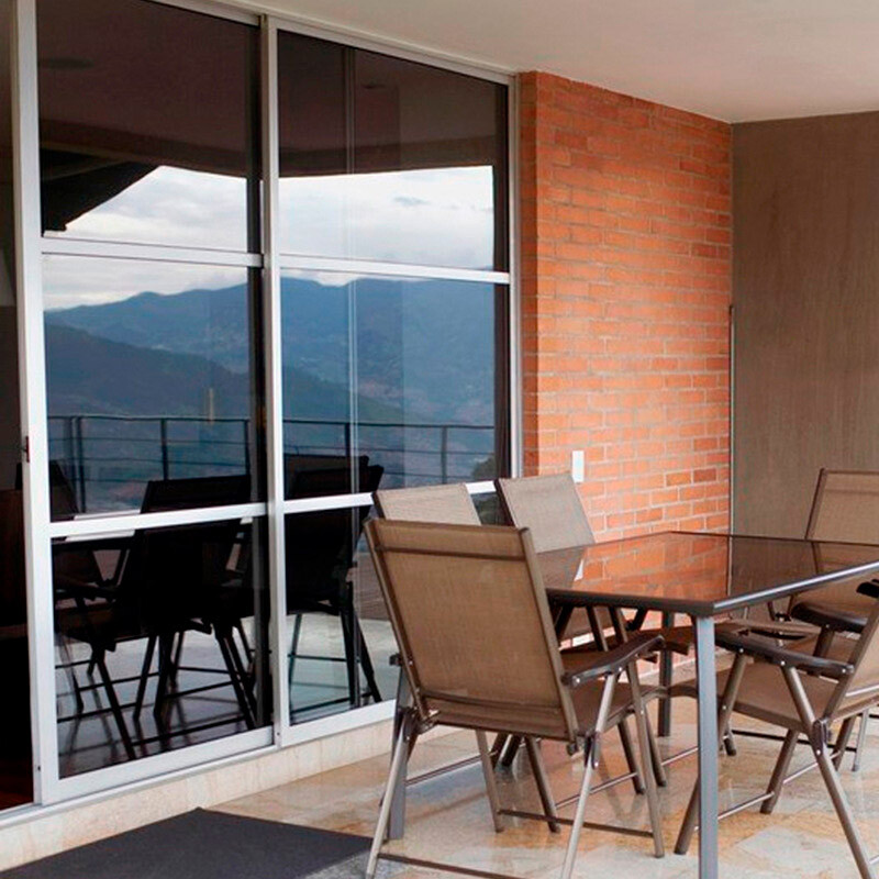 Foojo reflective thermal insulation film glass film glass sticker one-way perspective bedroom window paste sunscreen and UV protection 60 * 200cm