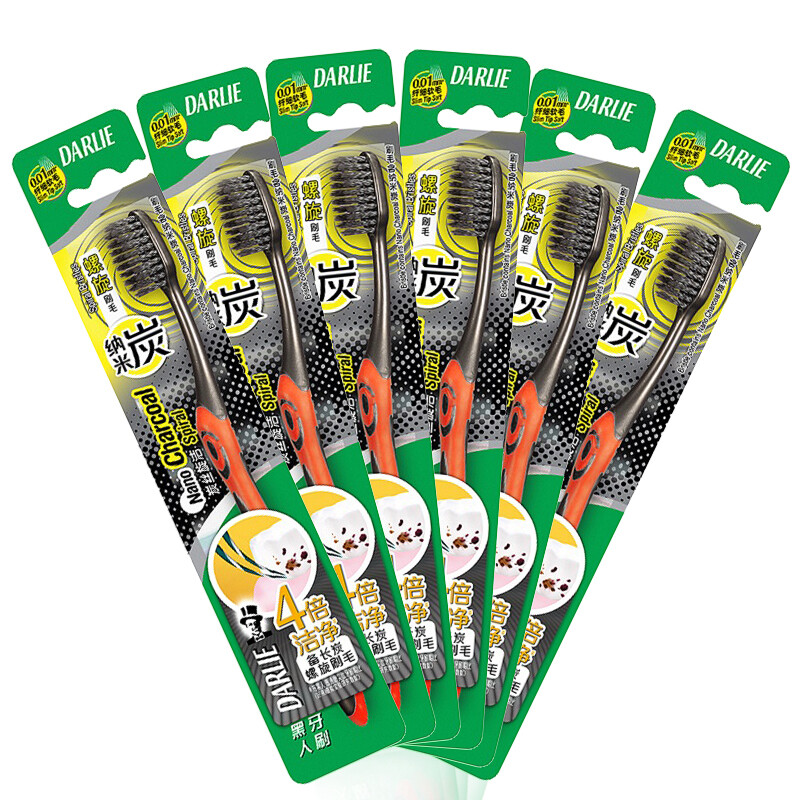 Darlie carbon wire rotary cleaning toothbrush × 6 (preferential)