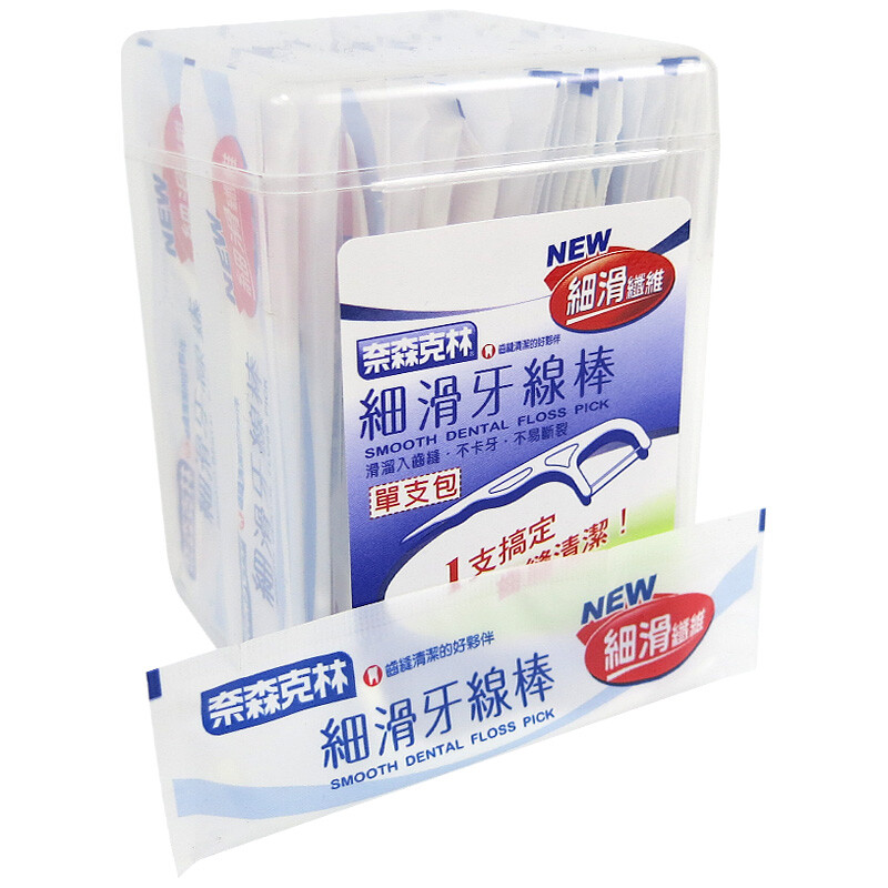 Nice and caring fine sliding dental floss stick (independent bag) 50 in (imported from Taiwan)