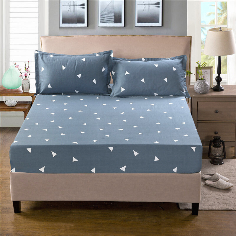 Jiuzhou deer fitted sheet home textile cotton fitted sheet single piece Simmons protective cover mattress cover single piece mattress cover thoughts 150 * 200cm