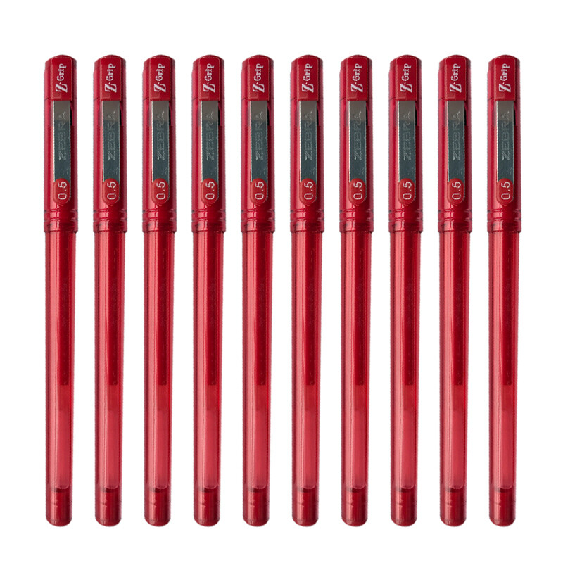 Zebra (zebra) c-jj1 neutral pen signature pen red 0.5mm 10 pieces