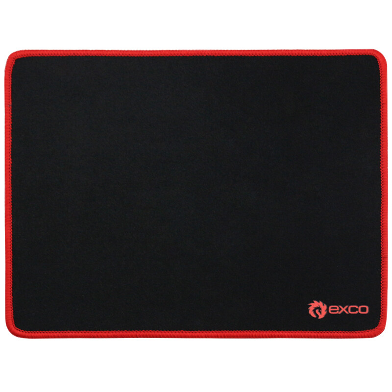 Yishiku EXCO game rubber wrapped mouse pad home office pad precision locking anti-skid bottom msp035 black