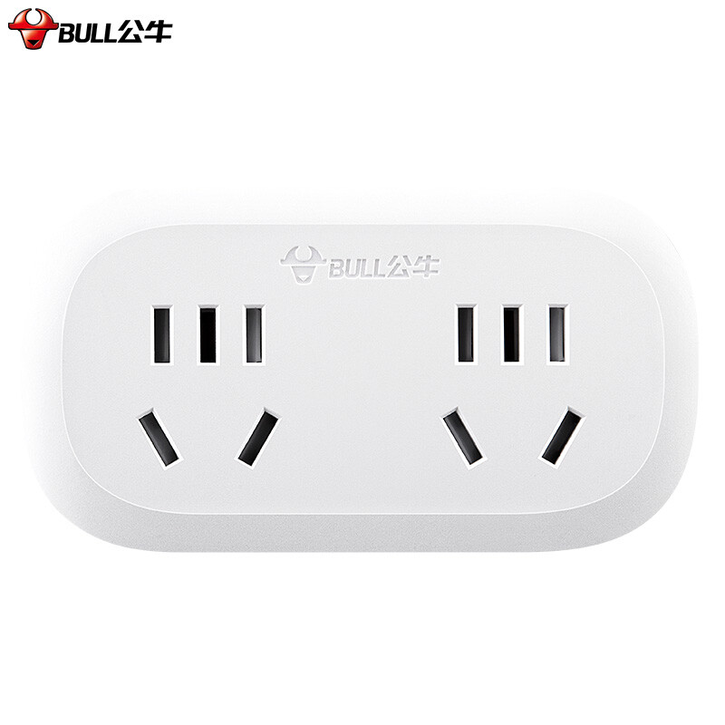 Bull gn-903 one to two socket / conversion plug / power converter 2-bit wireless conversion socket