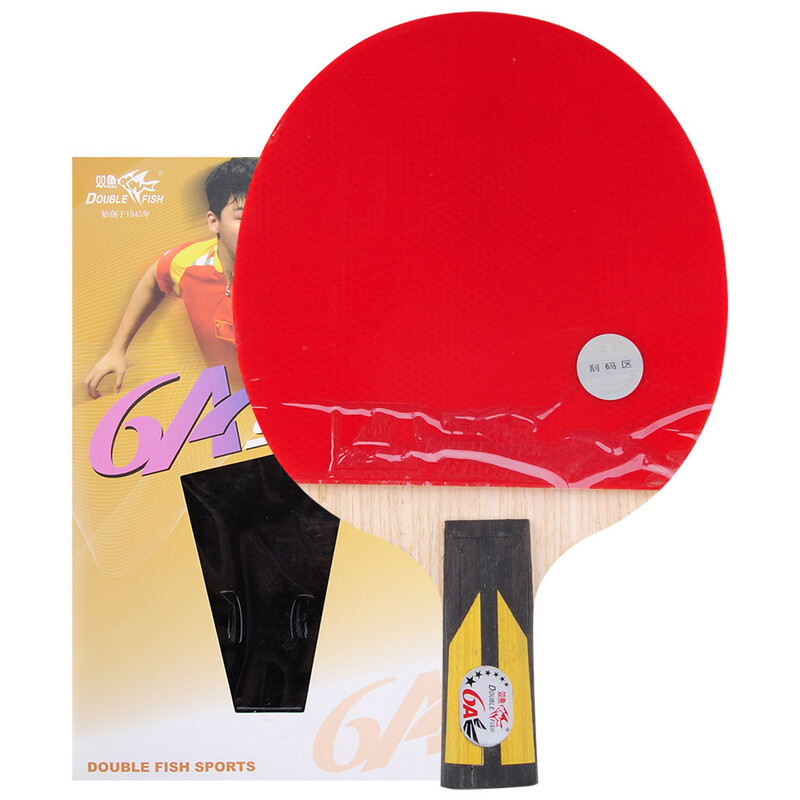 Pisces table tennis racket direct racket 6-star six-star table tennis racket double-sided reverse glue 6a-e short handle