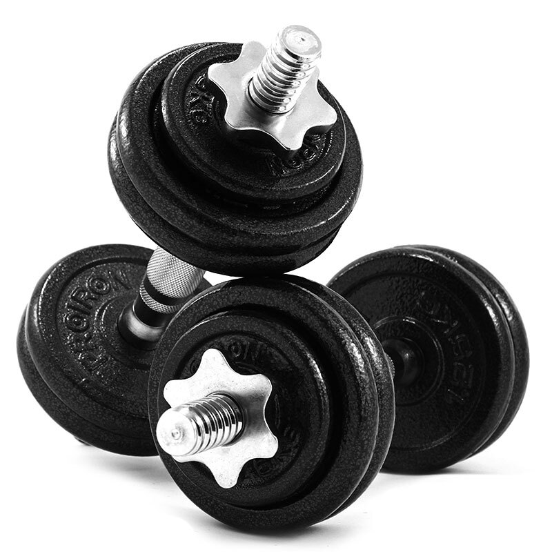 Proiron paint dumbbell fitness equipment detachable combination men's and women's 15kg set