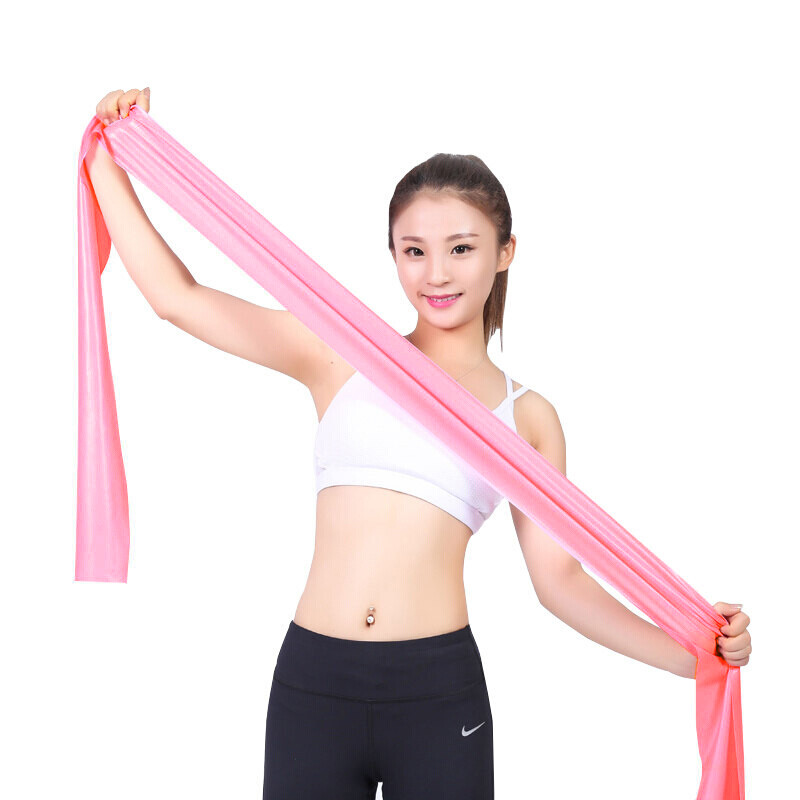 Dewick Yoga pull band men's and women's fitness stretch band strength resistance band pink 28 pounds