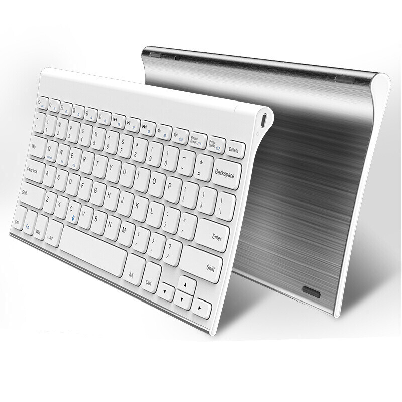B. O.w hw086c home office metal charging Wireless Keyboard Black