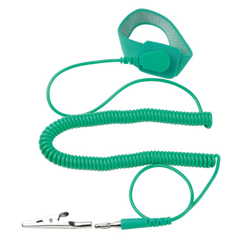 Pro'skit as-611 green antistatic wristband wired protection fixed Elastic Bracelet
