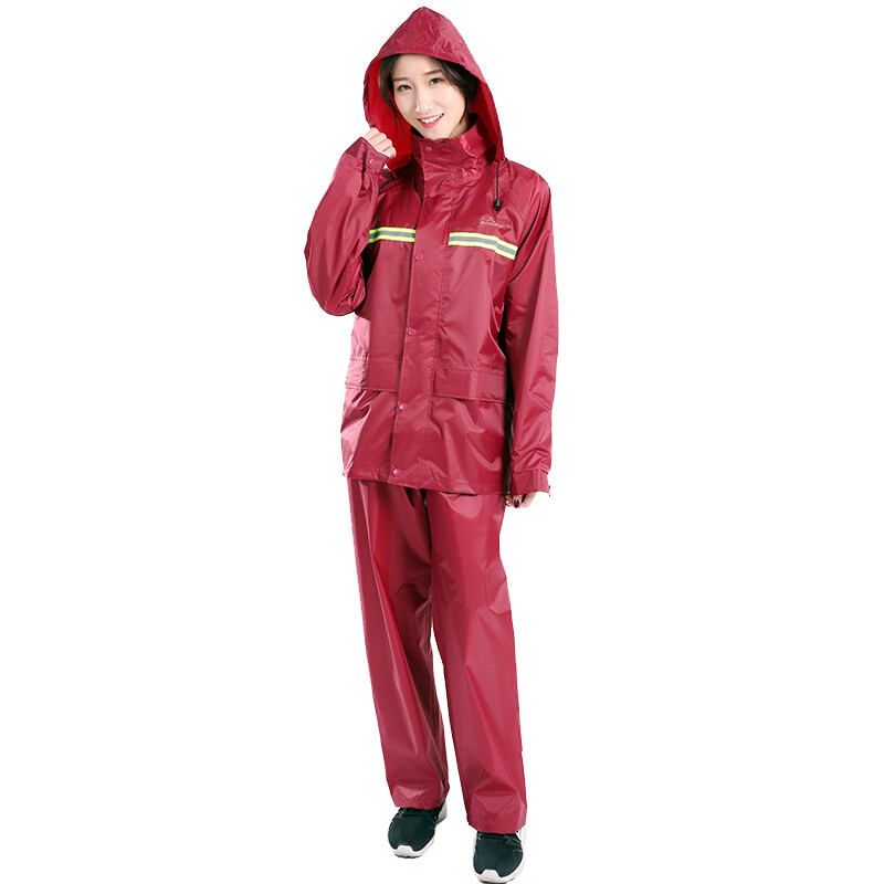 Paradise luminous double raincoat set n211-7ax sauce red S