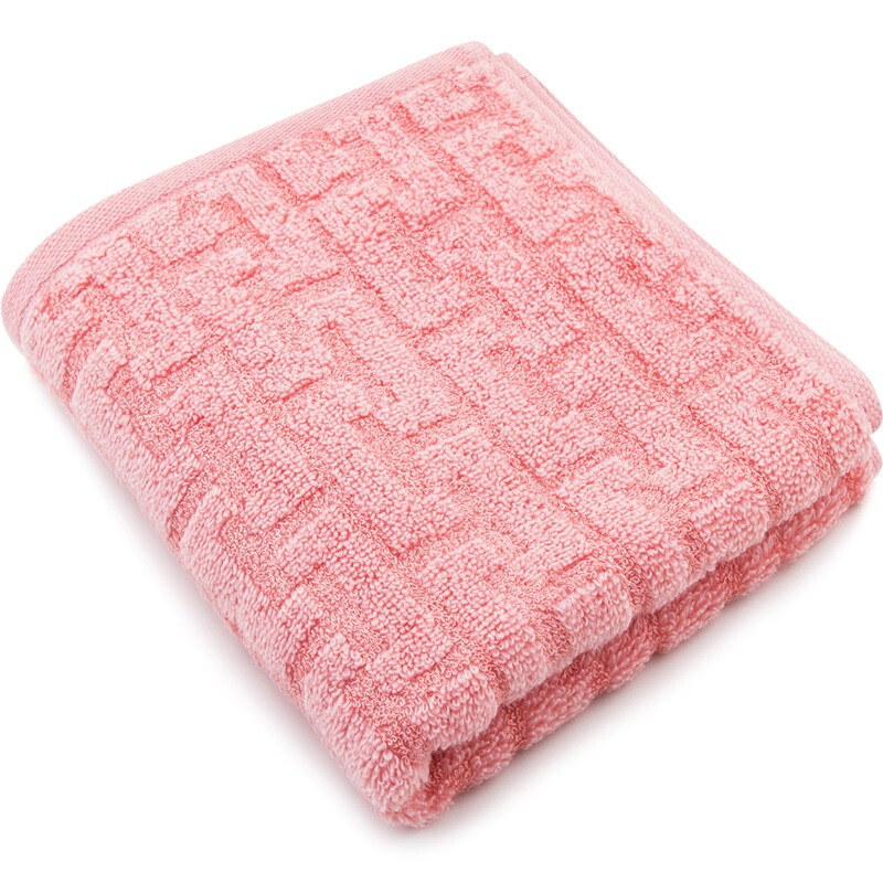 Sanli super soft cotton bamboo absorbent face towel face wash towel coral color