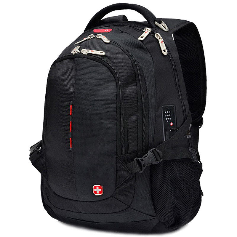 Crossguard [anti theft series] backpack men's and women's business laptop bag 15.6 / 17.3 inch backpack large capacity travel bag anti splash schoolbag cr-9001 black