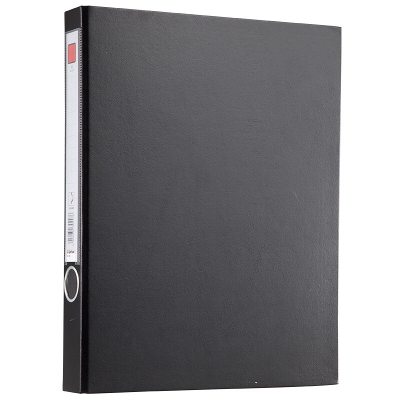 Comix No.333 A4 paperboard folder / folder / long clip + board clip black office stationery