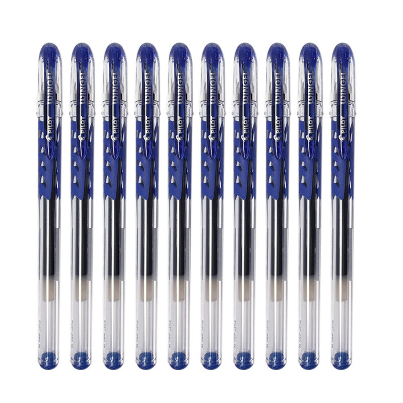 Japan pilot bl-wg-5 bullet head anti-skid neutral pen gel pen signature pen blue 0.5mm 10 pieces imported with original packaging