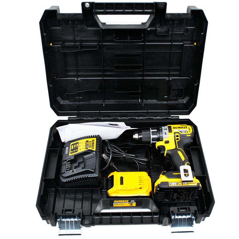 DeWalt electric drill tool kit 18V lithium brushless maglev 2x2 0ah battery set dcd791d2-a9