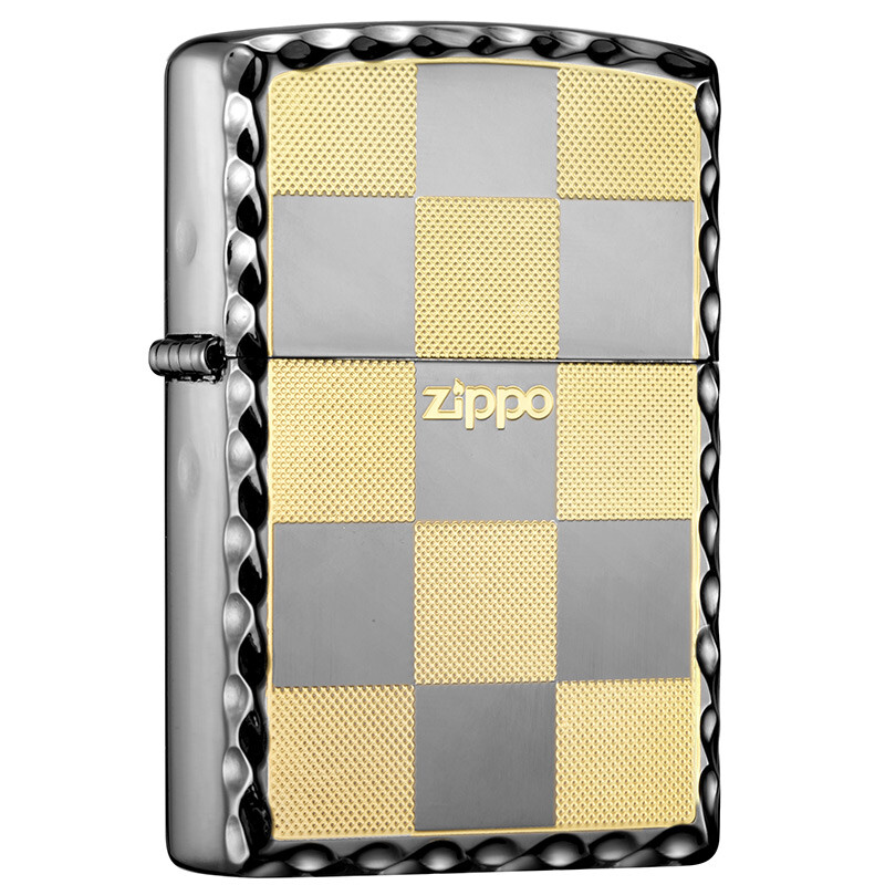 Zippo Lighter lattice black ice etching filling zbt-1-12 kerosene windproof lighter