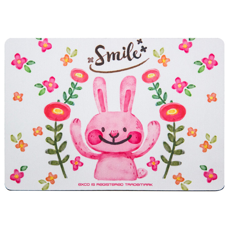 Yishiku EXCO laughing rabbit cartoon animal mouse pad small thickened office and home game pad cute creative animation bottom anti-skid sty17005-08 A4