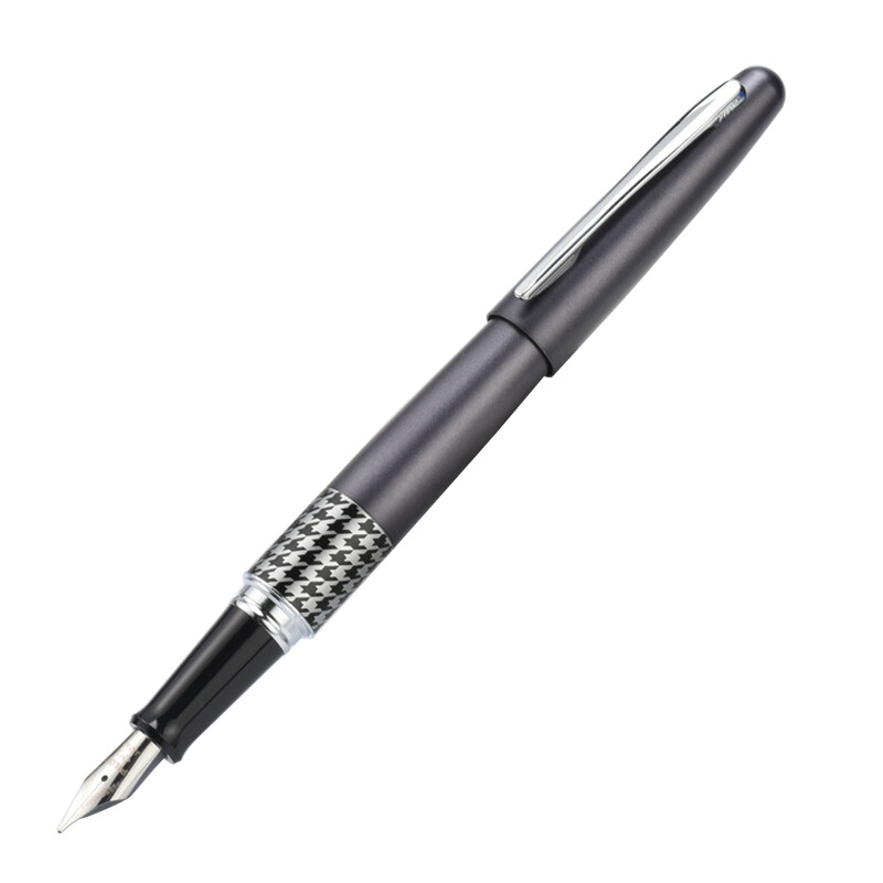 Japan's pilot 88g pen m-tip male and female students' metal business pen holder calligraphy practice sketch pen fp-mr3 gray qianniao lattice is originally imported