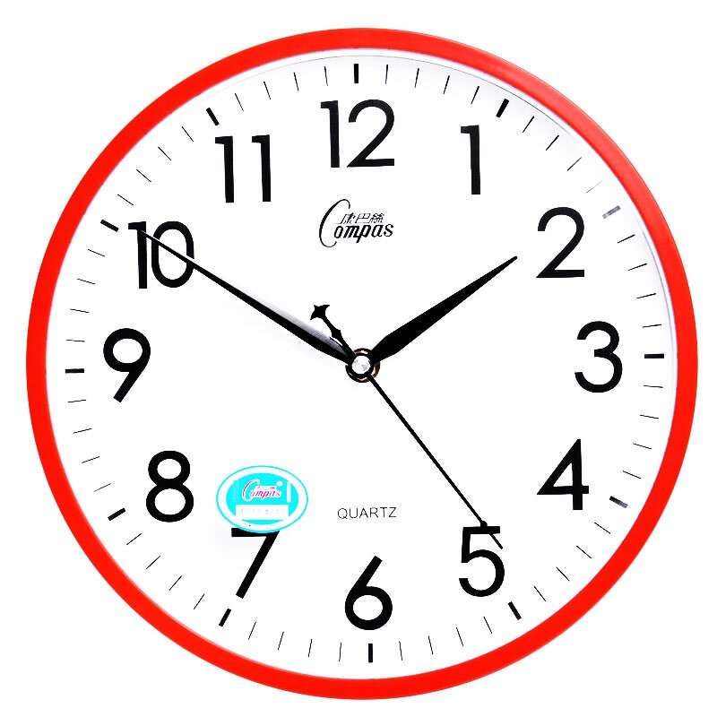 Compas wall clock creative fashion clock silent quartz living room bedroom simple clock c2855 red