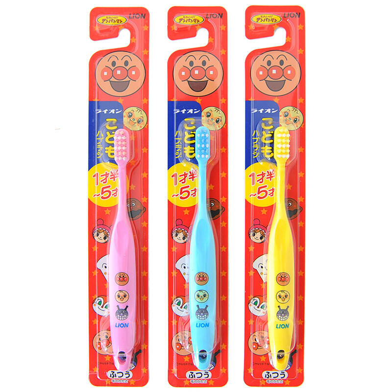 Lion bread Superman children's toothbrush 1 pack of 6-12-year-old fine hair (color random delivery) (imported from Japan)