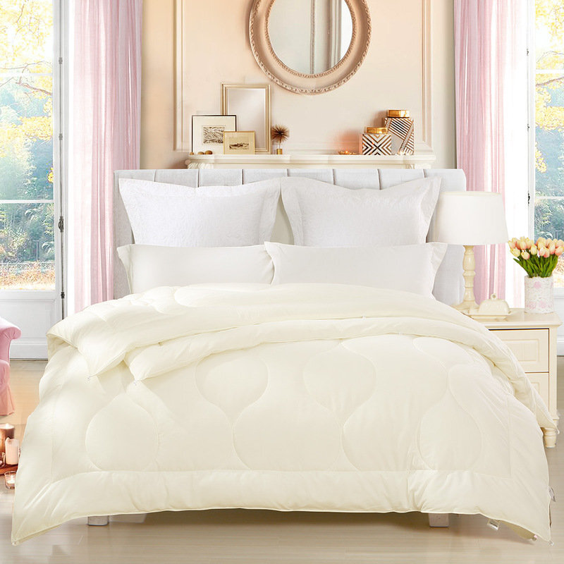 Mercury home textile quilt spring and autumn quilt winter quilt four seasons fiber quilt cloyi antibacterial seven hole two in one quilt core enlarged double space quilt 220 * 240cm white