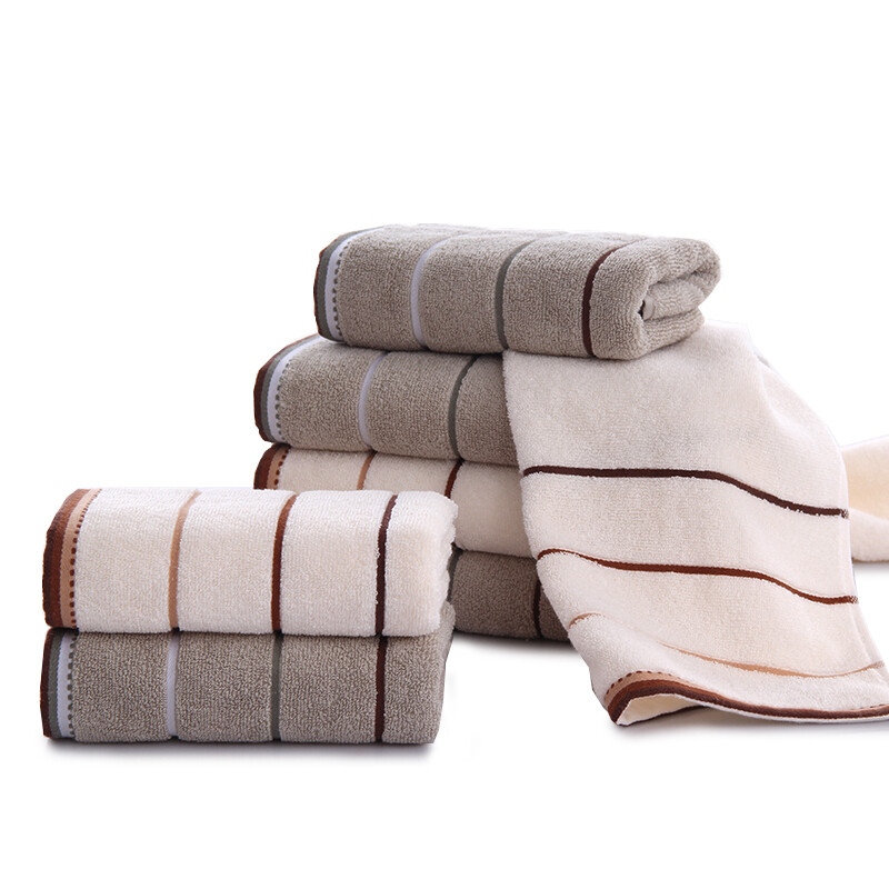 Jiuzhou deer towel home 2 pack all cotton comfortable absorbent enlarged face towel thickened couple towel adult face towel face towel wipe towel 33 * 74cm