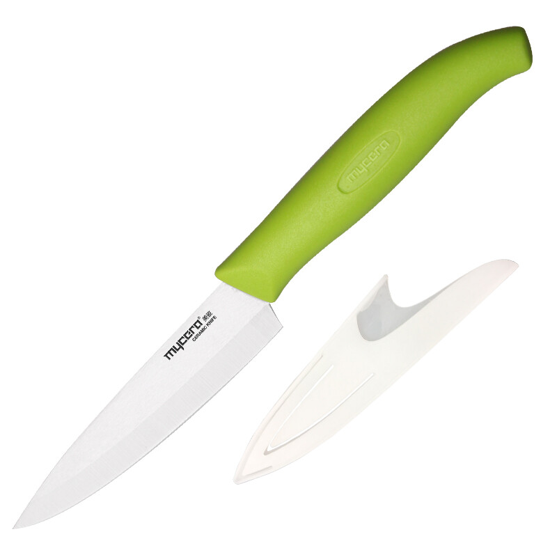 Mycera ceramic knife kitchen household 5-inch universal knife fruit cutting knife watermelon knife baby auxiliary food knife (green) e5f