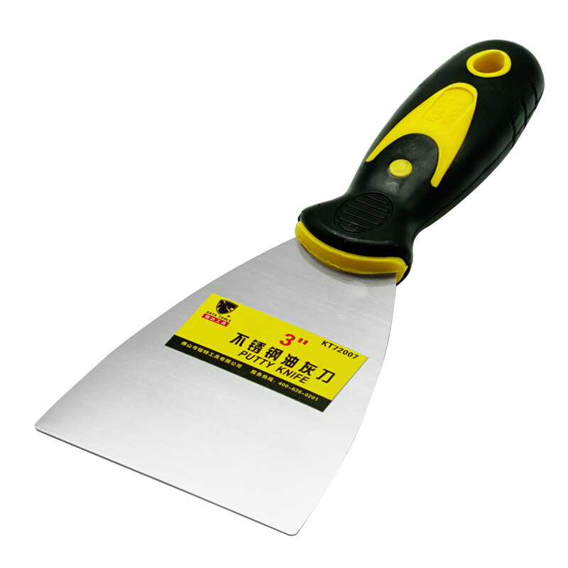 Kata stainless steel putty knife 3-inch plastic handle spatula scraper putty knife trowel manual tool kt72007