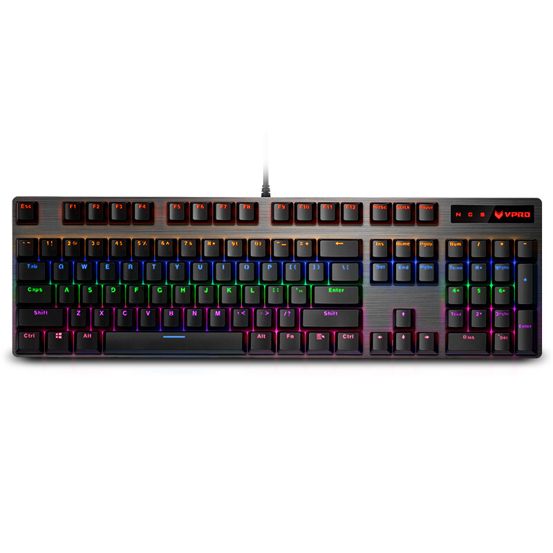 Rapoo v500pro light mixing mechanical keyboard game keyboard chicken keyboard backlit keyboard computer keyboard notebook keyboard black green axis