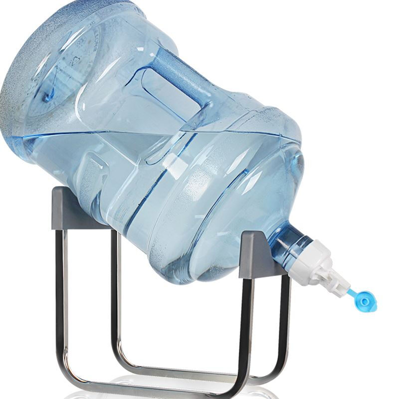 Aomeiyou mineral water bucket pure water bucket reference bucket barreled water support reinforced detachable inverted water dispenser with water nozzle desktop water dispenser silver U-type amy8111