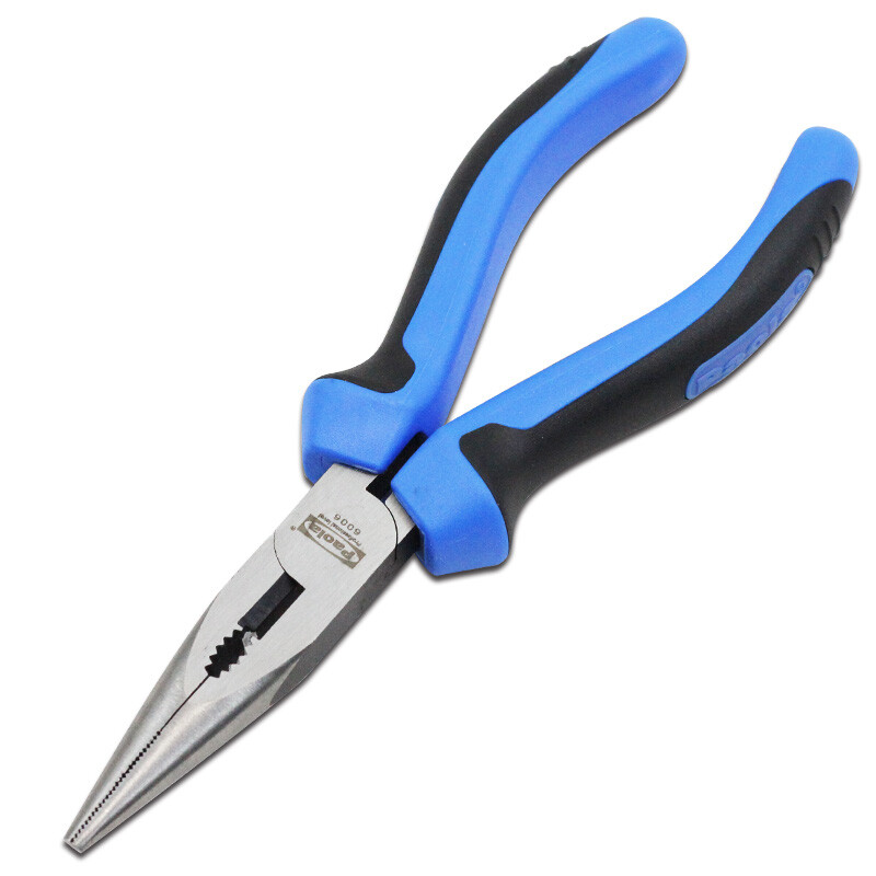 Paola chrome nickel steel wire pliers 8 inch (200mm) professional electrician pliers high quality flat nose pliers wire breaking pliers 6016