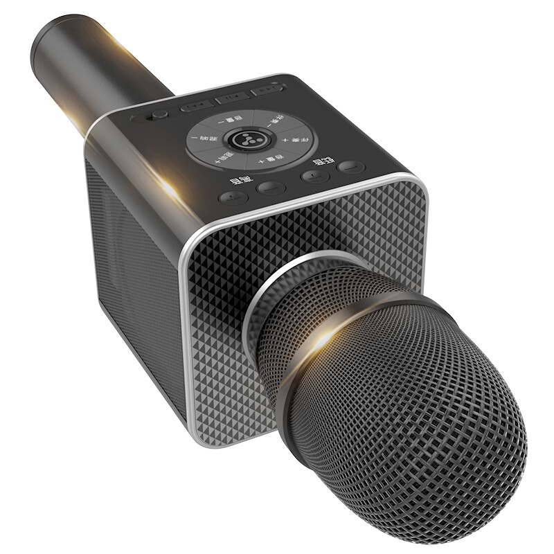 Tuxun 04 mobile microphone karaoke treasure singing bar national karaoke Bluetooth wireless microphone anchor live broadcast special microphone high cold black