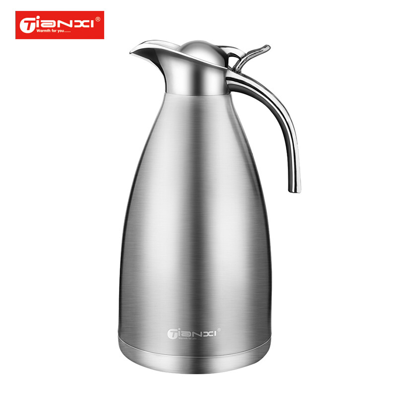 Tianxi Thermos Stainless steel vacuum thermos thermos thermos large capacity household thermos boiling bottle European 2.0L red