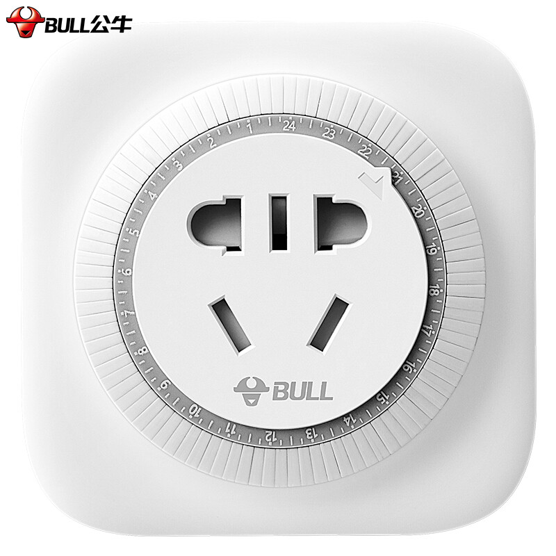 Bull gnd-2 new national standard mechanical timer socket / converter on / off 24-hour circulating electric water heater applicable / mobile phone companion