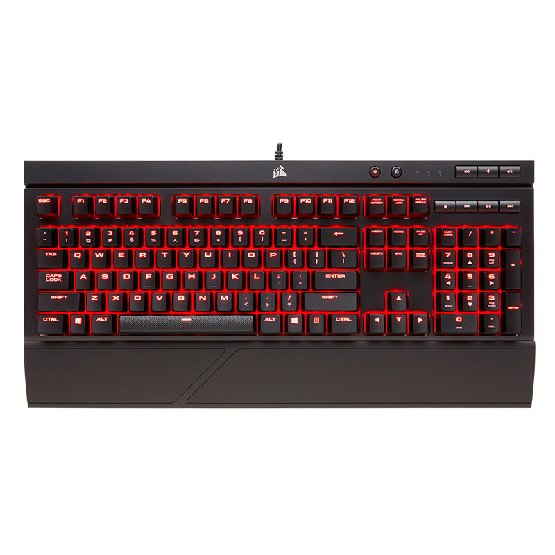 Uscorsair K68 mechanical keyboard black cherry red axis red backlight splash proof and dust-proof