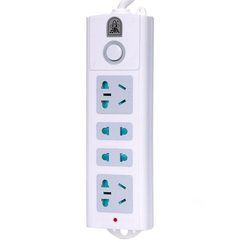 Bullet head TS-101 new national standard 4-bit total length 2.8m main control switch power socket / plug bank / patch panel