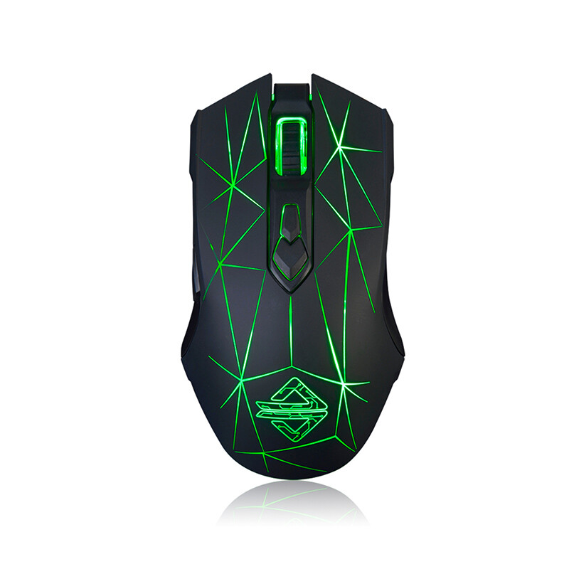 Ajazz aj52 E-sports mouse star black game office notebook USB wired chicken eating mouse