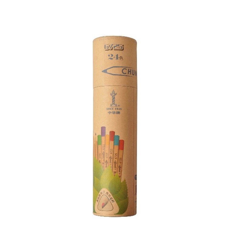 Zhonghua 6725-24 log triangle color pencil 24 color oily color lead